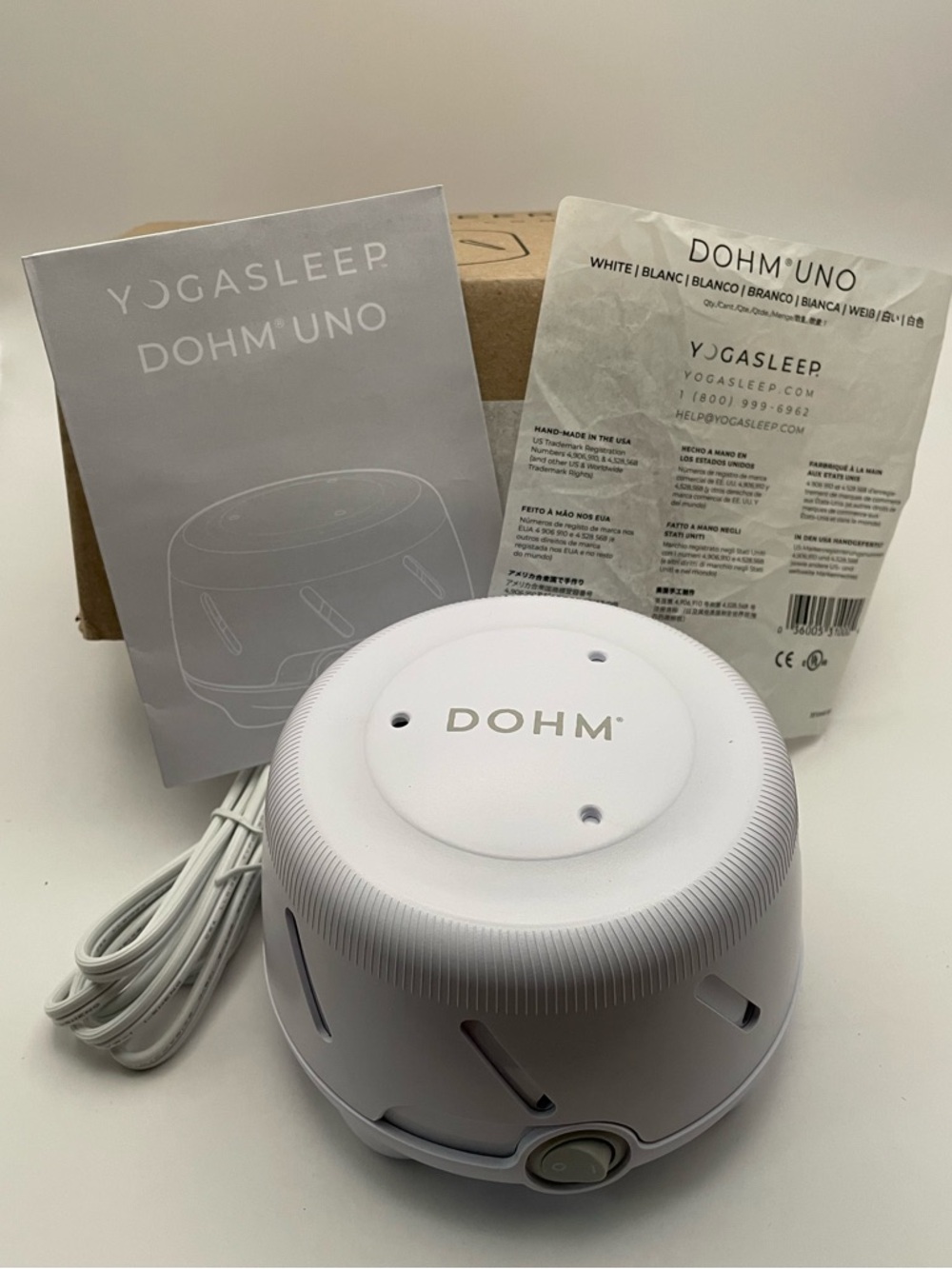 Yogasleep Dohm Uno White Noise Machine Portable Fan NEW White Noise - Picture 10 of 10